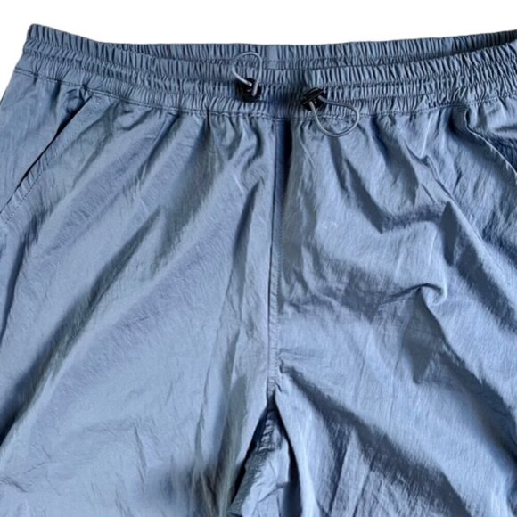 FREE PEOPLE Movement Back To The Future Pants Blue High Rise Ankle Zip Ruched Sm - Picture 4 of 12